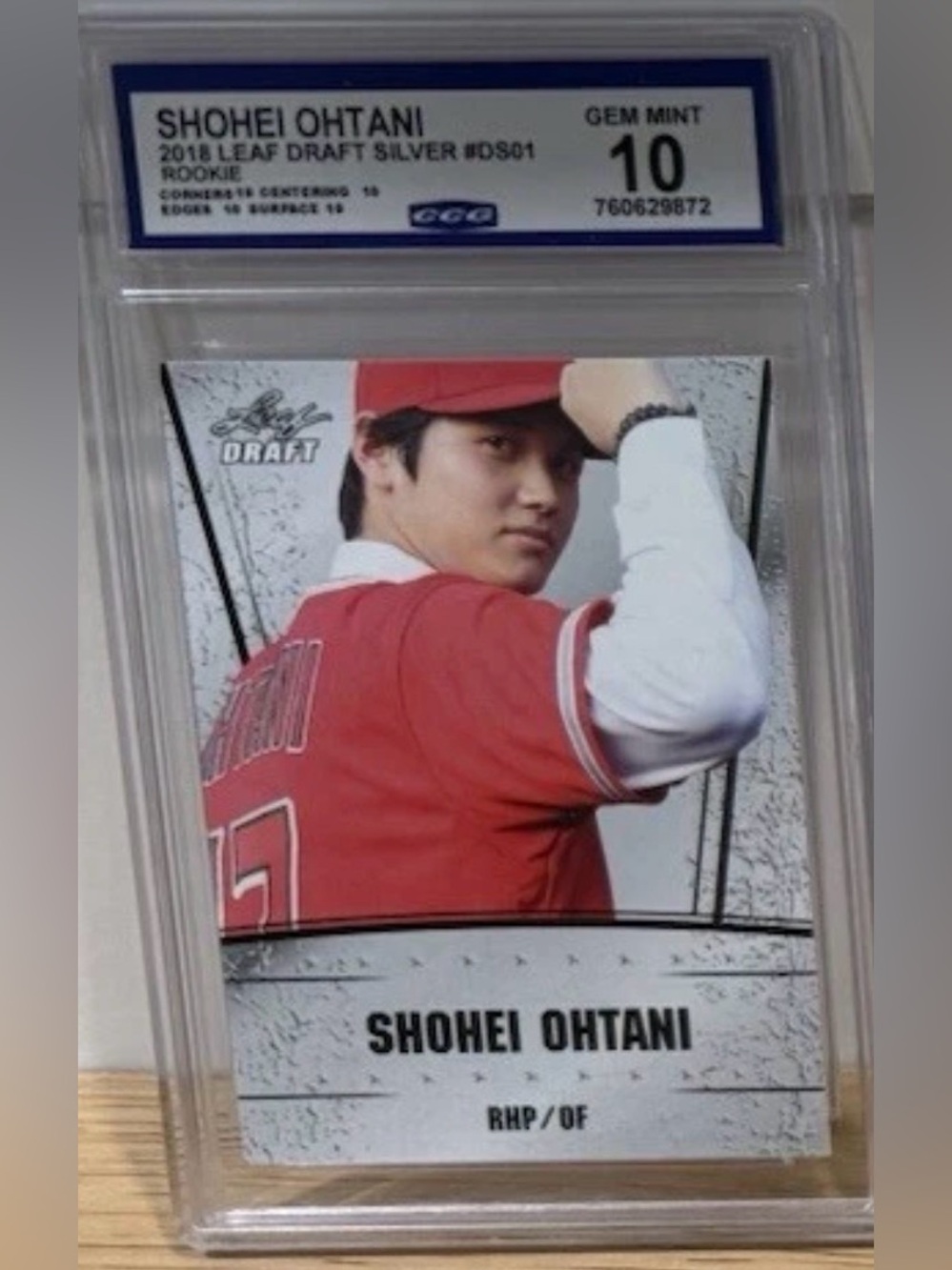 Shohei Ohtani Rookie (LEAF DRAFT) Gem Mint!  Rare Investment Card